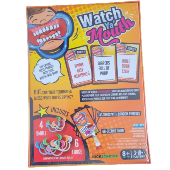 Watch Ya' Mouth FAMILY GAME  Laugh  Hilarious  Phrase Cards  Ages 8+  NEW - Picture 2 of 5